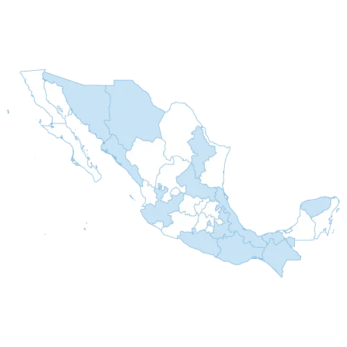 Mapa de presencia DINPOOL en México